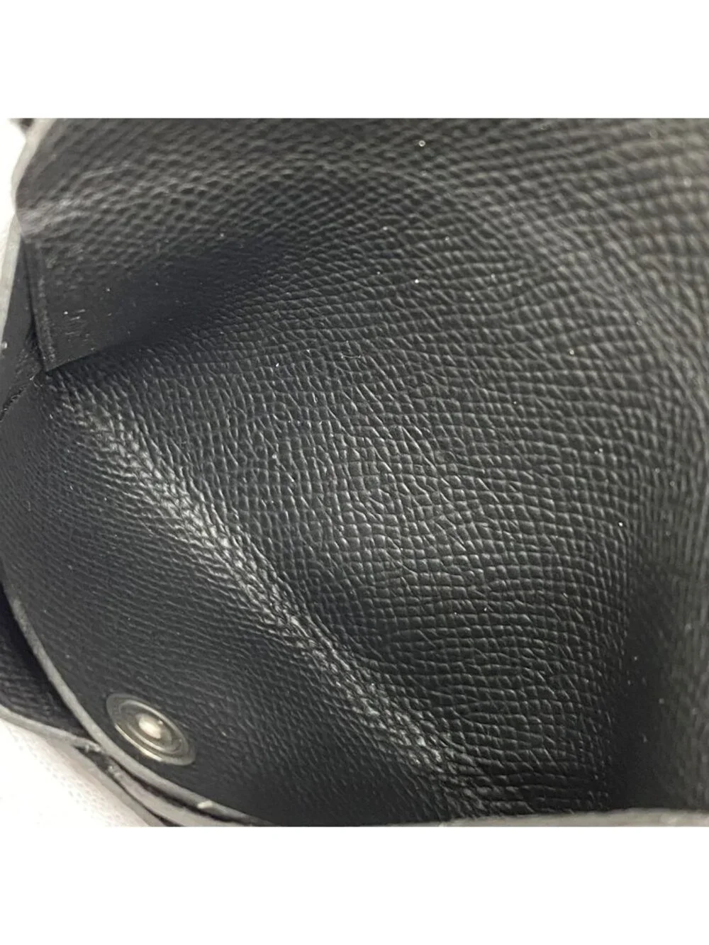 Hermes Coin Purse Calvi Duo Veau Epsom Black Silver